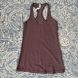 Lululemon Athletica Cool Racerback Tank Top Womens 6 Striped Athletic Yoga Fit